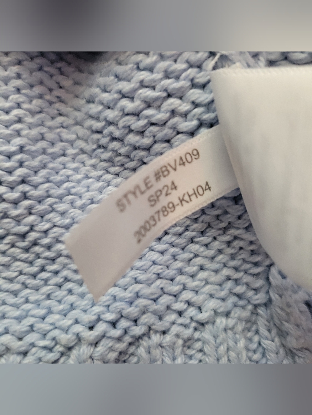 J. Crew Rollneck Sweater Light Sky Blue 100% Cotton BV409 Size Small - Picture 7 of 8